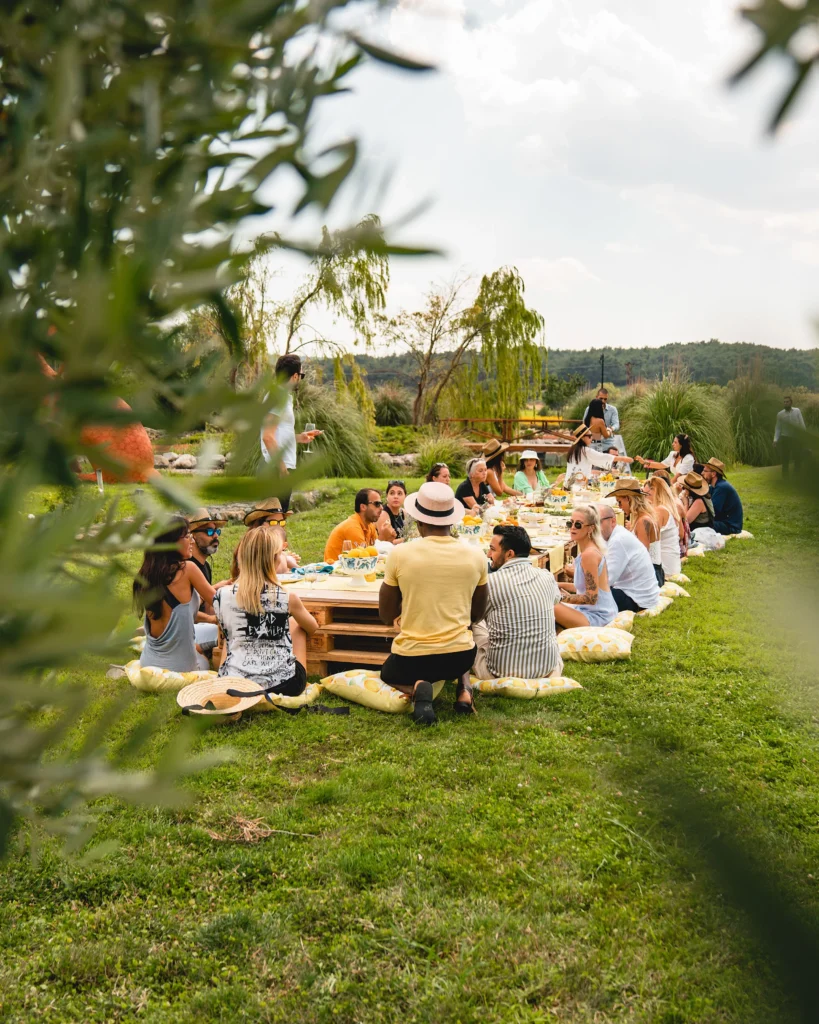 eten op een retreat